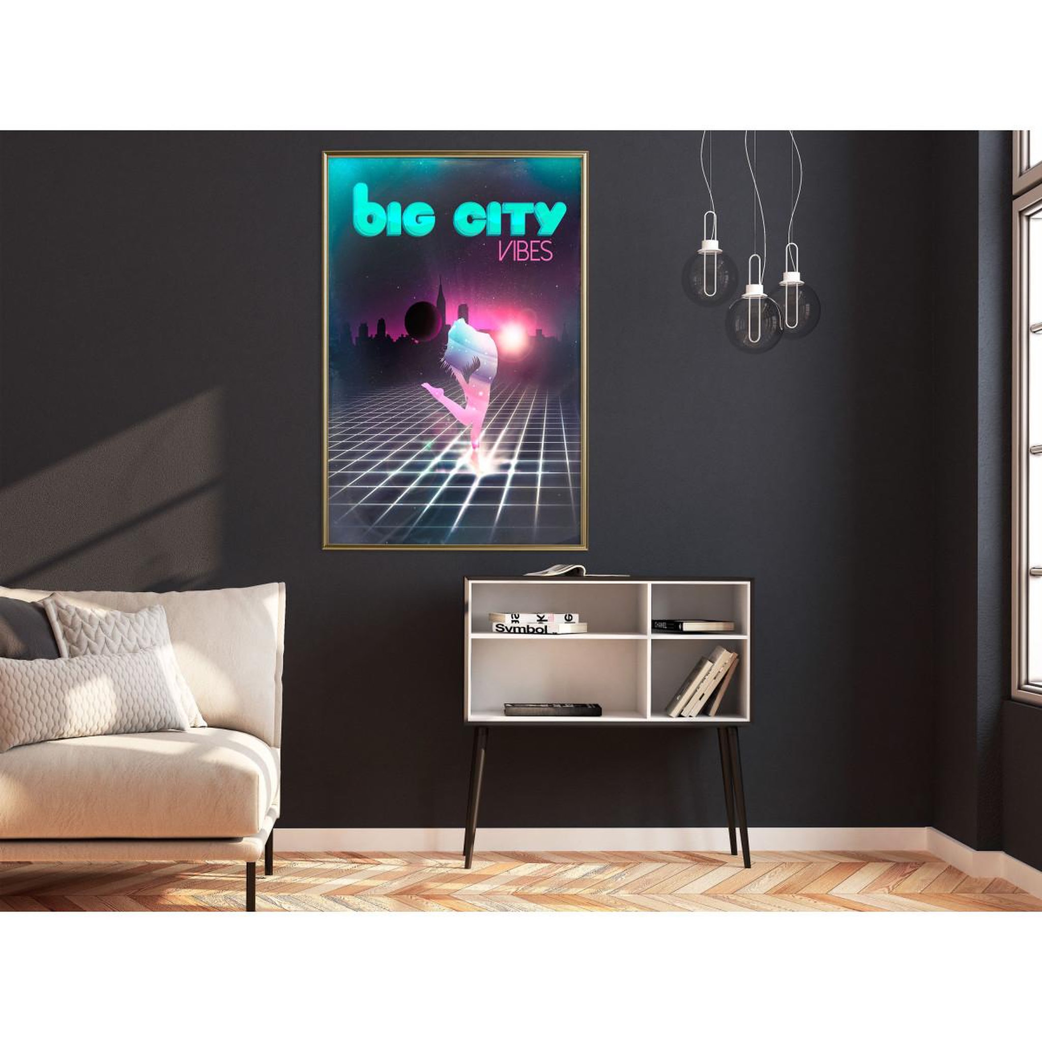Voir la diapositive 2 : Paris Prix Affiche murale encadrée  night fever