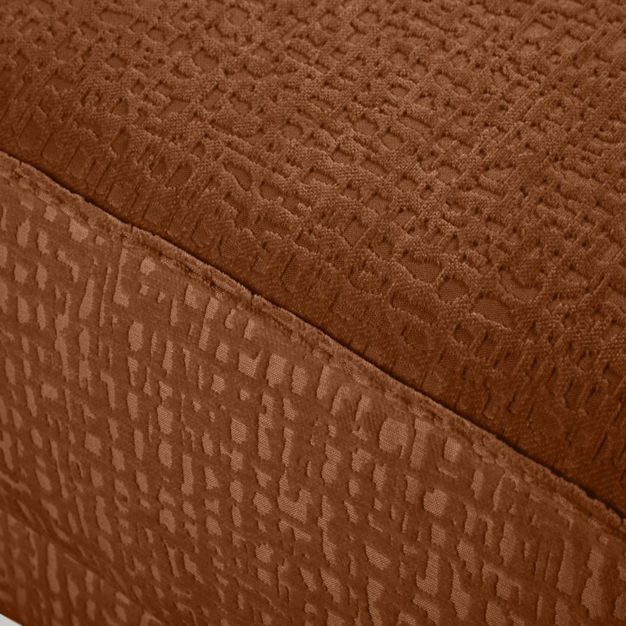 Voir la diapositive 6 : LISA DESIGN Charlie - pouf - pieds hauts - en tissu velours relief