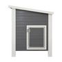 Voir la diapositive 3 : KERBL Kerbl Poulailler Barney Plastique 2-4 poules - 137x73x83 cm - Gris et blanc - 60% PVC 40% bois