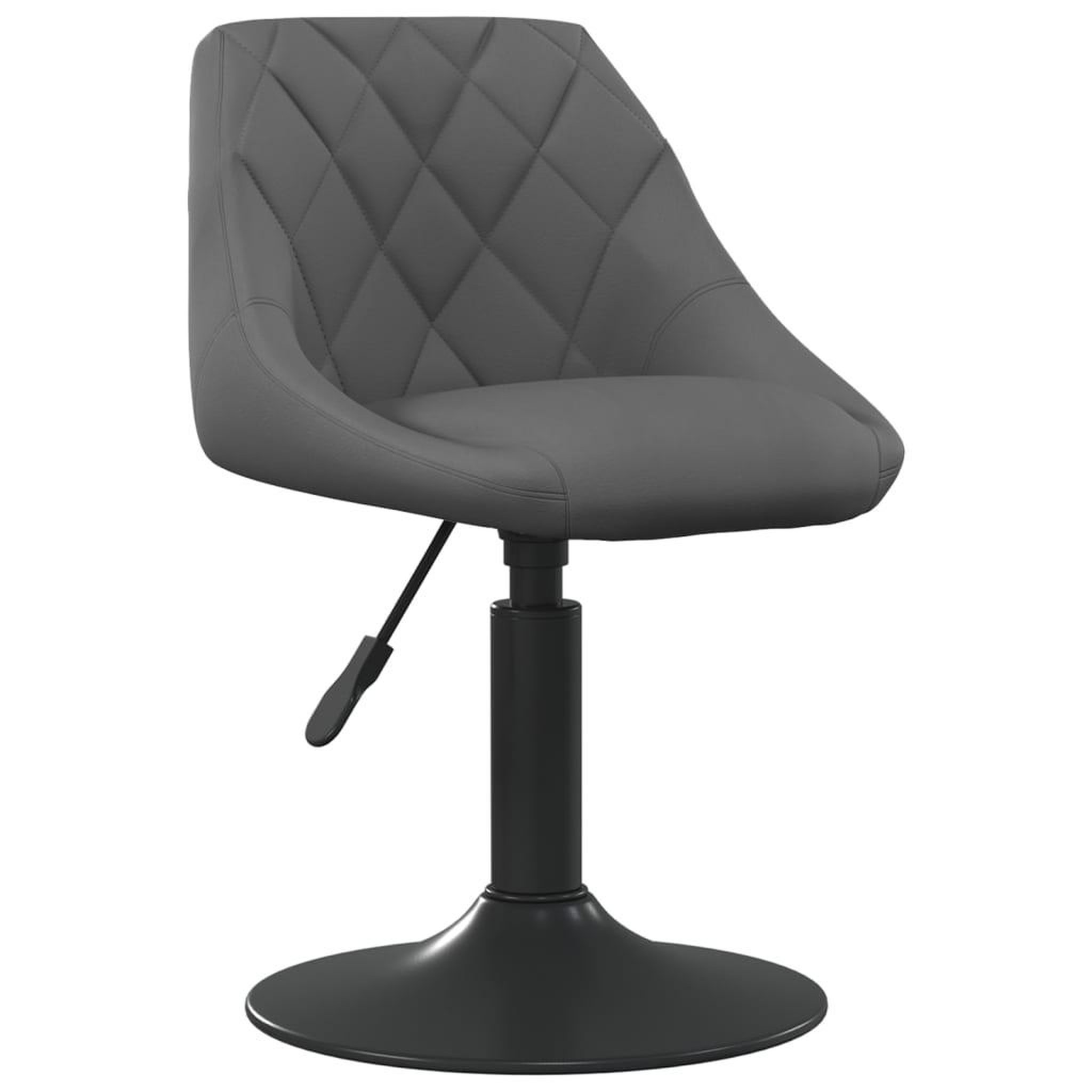 Voir la diapositive 2 : VIDAXL Chaises pivotantes a manger lot de 4 gris fonce velours