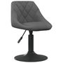 Voir la diapositive 2 : VIDAXL Chaises pivotantes a manger lot de 4 gris fonce velours