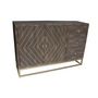 Voir la diapositive 2 : Paris Prix Buffet 2 Portes & 3 Tiroirs  Nialip  120cm Naturel