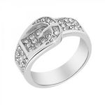 SC CRYSTAL Bague taille 54 SC Crystal ornée de Cristaux scintillants. Coloris disponibles : Gris