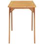 Voir la diapositive 5 : VIDAXL Table a manger de jardin 110x56x75 cm bois massif d'acacia