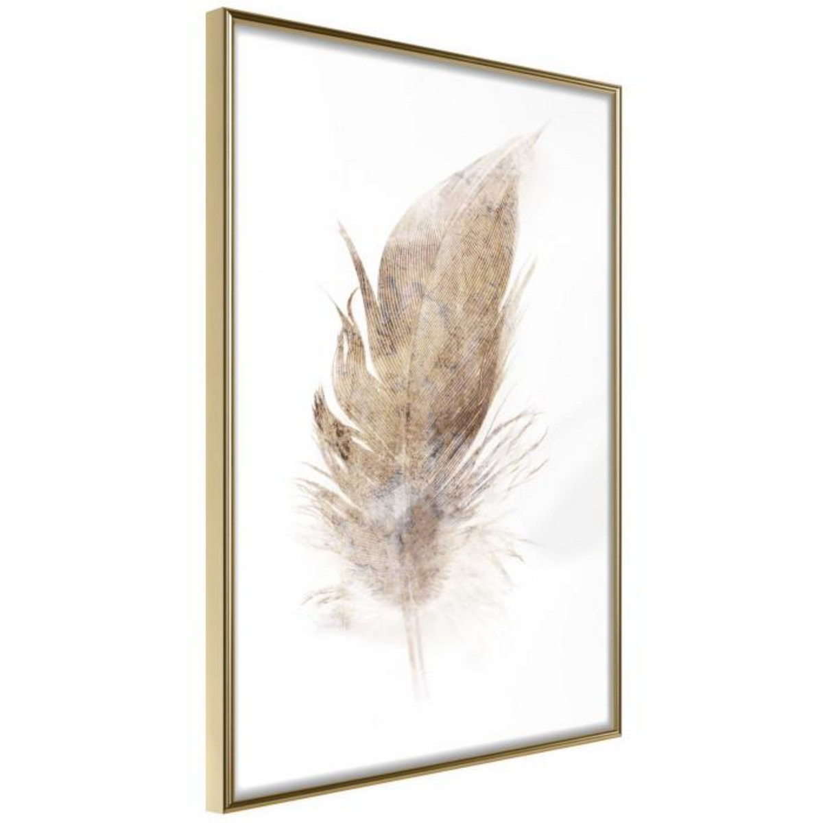 Paris Prix Affiche Murale Encadrée  Lost Feather Beige
