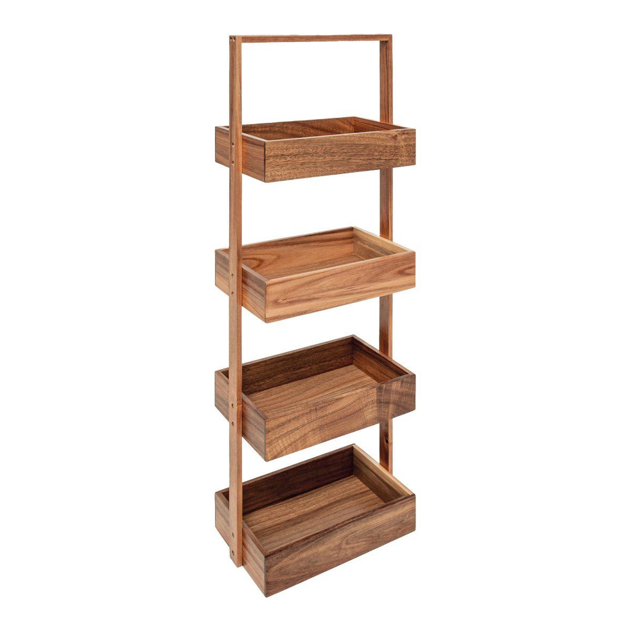 FIVE Desserte salle de bain 4 niveaux  trolley  88cm naturel