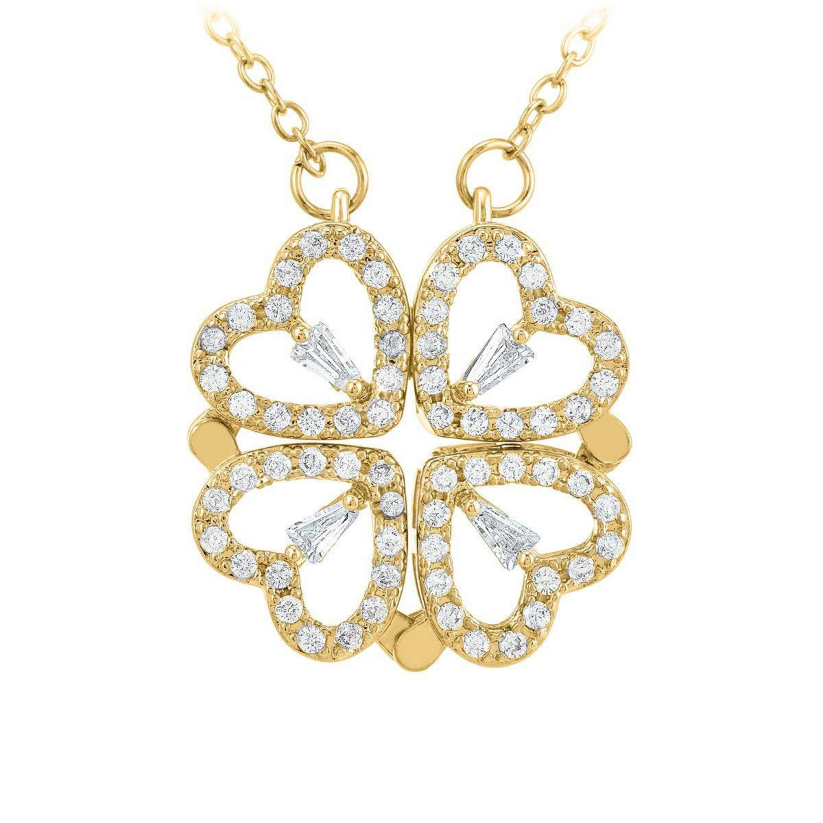 SC BOHEME Collier trèfle SC Bohème orné de Cristaux scintillants