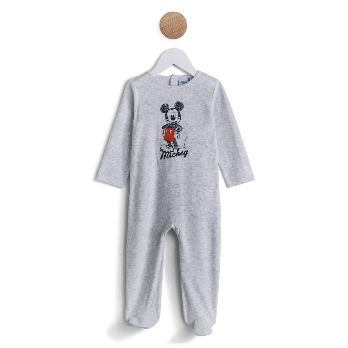 MICKEY Dors bien velours bébé garçon