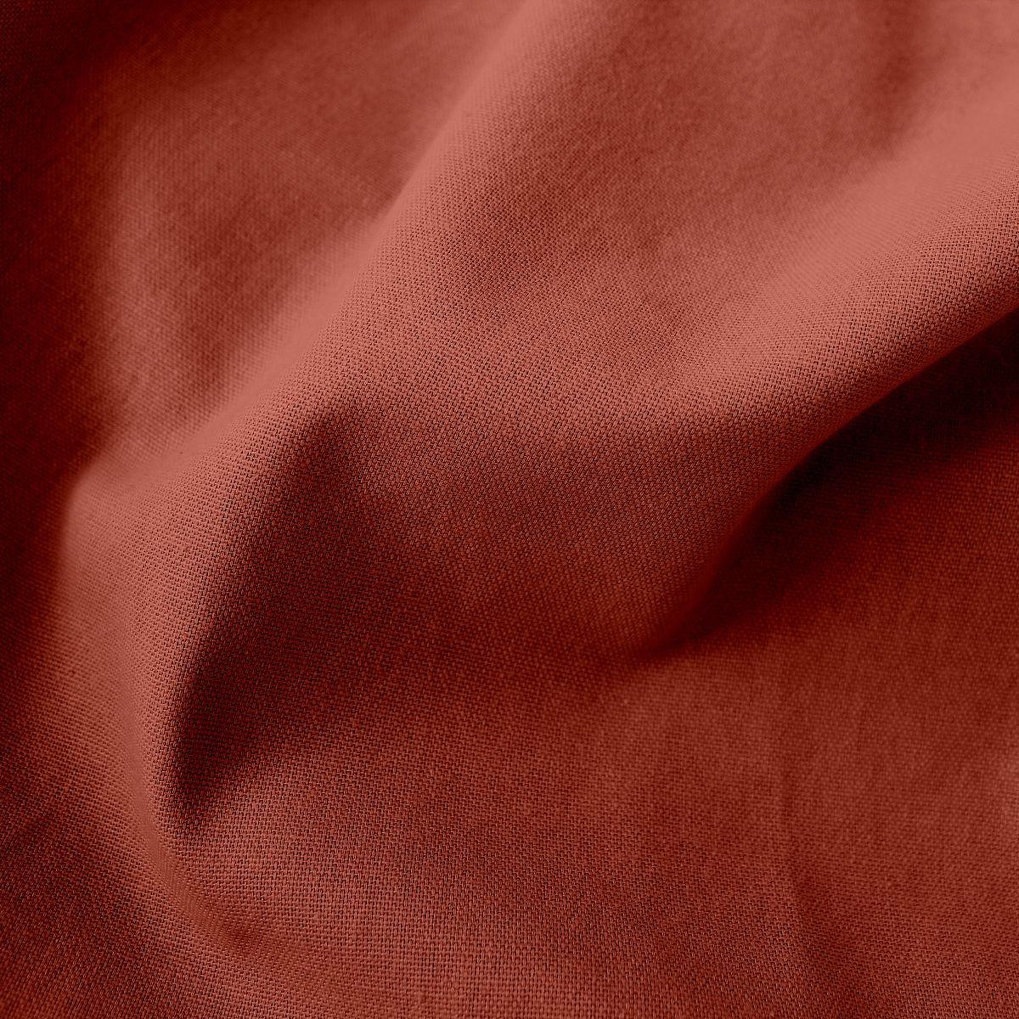 Voir la diapositive 3 : ENJOY HOME Rideau uni à œillets  panama  135x240cm terracotta
