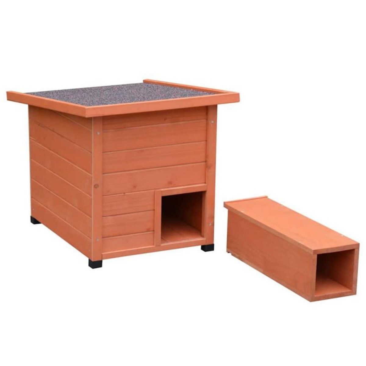 @Pet pet Maison hérisson XL 53x65x52cm bois marron