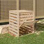 Voir la diapositive 3 : VIDAXL Composteur 63,5x63,5x77,5 cm Bois massif de pin