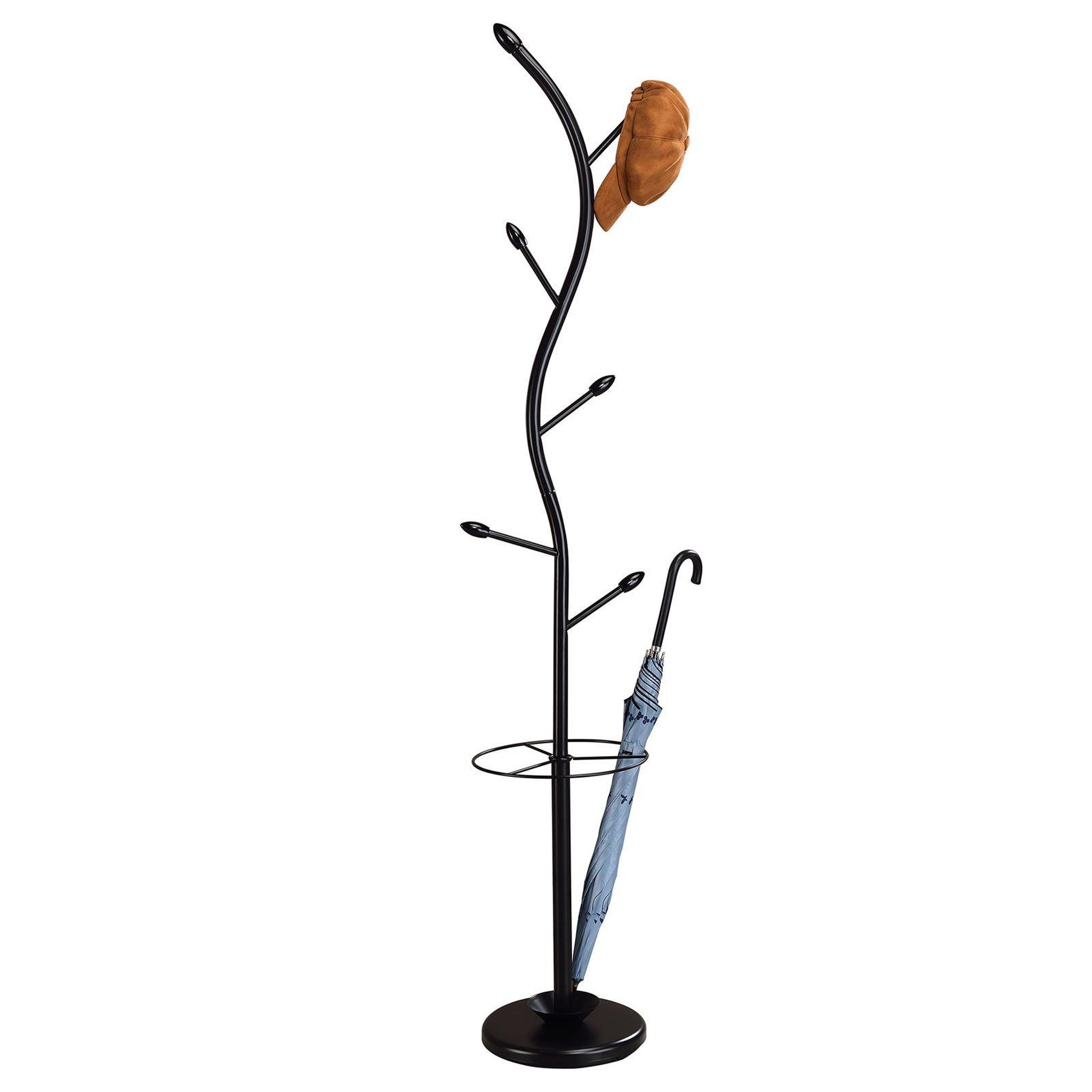 Voir la diapositive 1 : IDIMEX Porte-manteaux 6 crochets triana en métal et bois