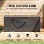 Voir la diapositive 5 : OUTSUNNY Sac de rangement étanche pour coussins d'extérieur housse impreméable pour coussins de jardin avec poignées noir