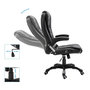 Voir la diapositive 5 : VIDAXL Chaise de bureau Noir Similicuir
