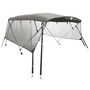 Voir la diapositive 2 : VIDAXL Toit bimini a 4 arceaux parois en maille 243x(200-213)x137 cm