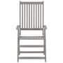 Voir la diapositive 4 : VIDAXL Chaises inclinables de jardin lot de 2 et coussins Bois acacia