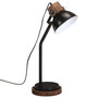 Voir la diapositive 2 : VIDAXL Lampe de bureau 25 W noir 18x18x60 cm E27