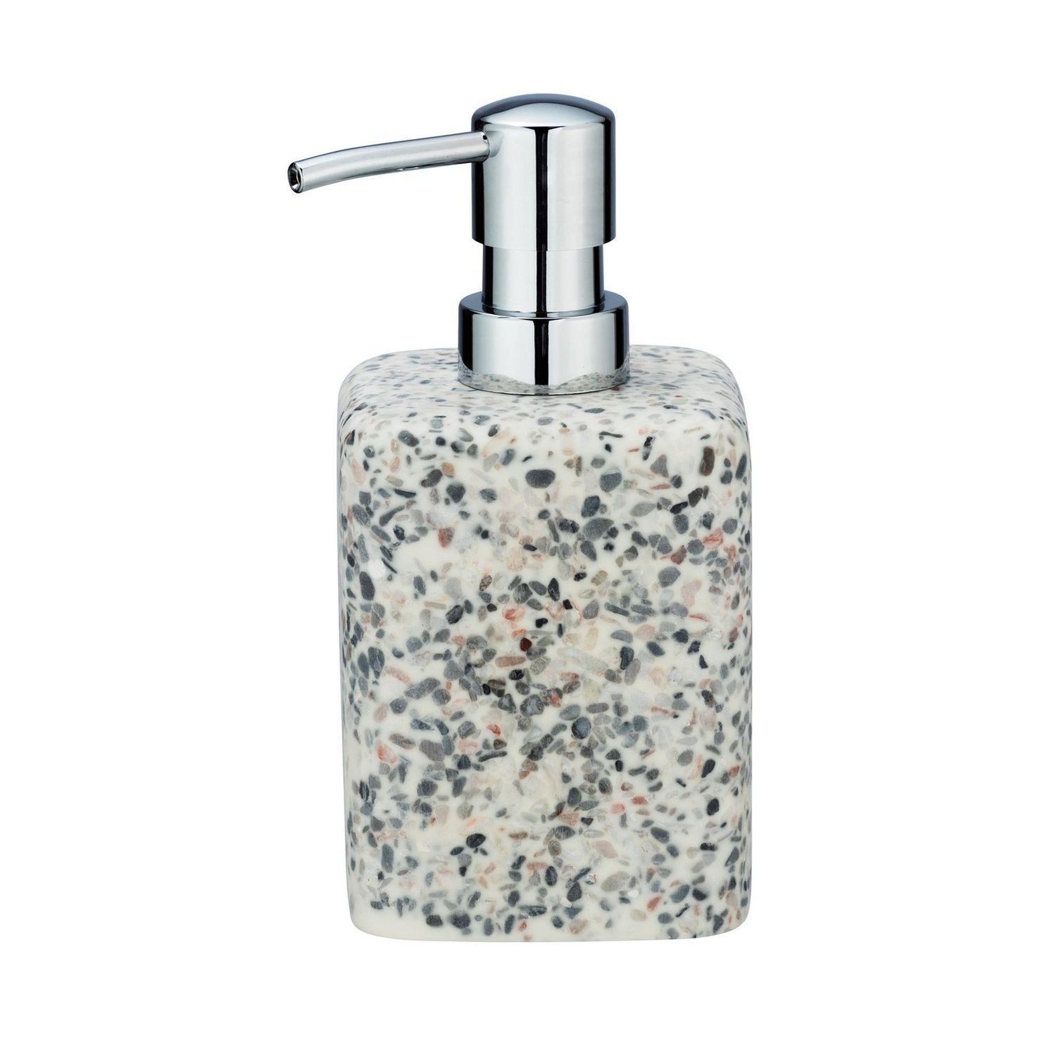 Voir la diapositive 2 : Wenko Distributeur de savon design terrazzo - gris