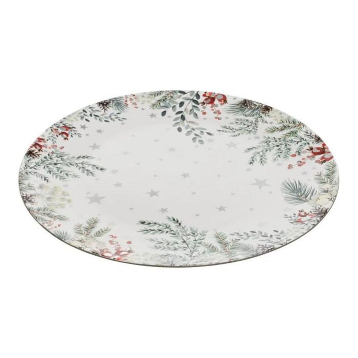 ATMOSPHERA Assiette de Présentation  Laponie  33cm Multicolore