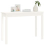 Voir la diapositive 4 : VIDAXL Table console Blanc 110x40x75 cm Bois massif de pin