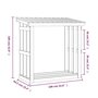Voir la diapositive 6 : VIDAXL Support pour bois de chauffage 108x64,5x109 cm Bois de pin