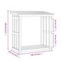 Voir la diapositive 6 : VIDAXL Support pour bois de chauffage 108x64,5x109 cm Bois de pin