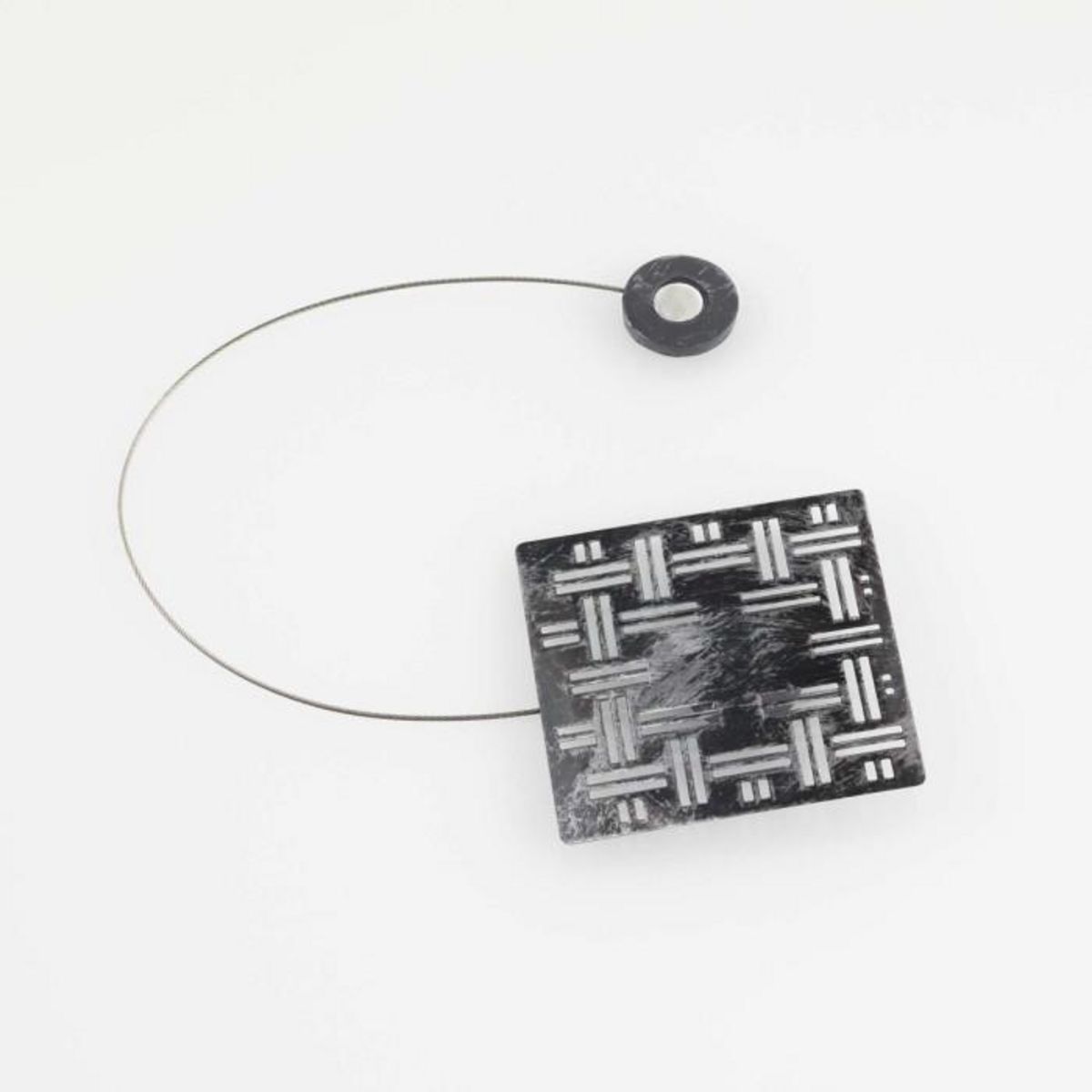 Paris Prix Embrasse de Rideau Aimantée  Moderno  30cm Noir