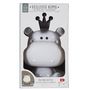 Voir la diapositive 4 : Paris Prix Lampe Veilleuse  Hippopotame  25cm Blanc & Gris