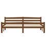 Voir la diapositive 4 : VIDAXL Cadre de lit sans matelas marron miel bois massif pin 180x200cm