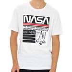 NASA T-shirt  Homme Nasa 57T. Coloris disponibles : Blanc