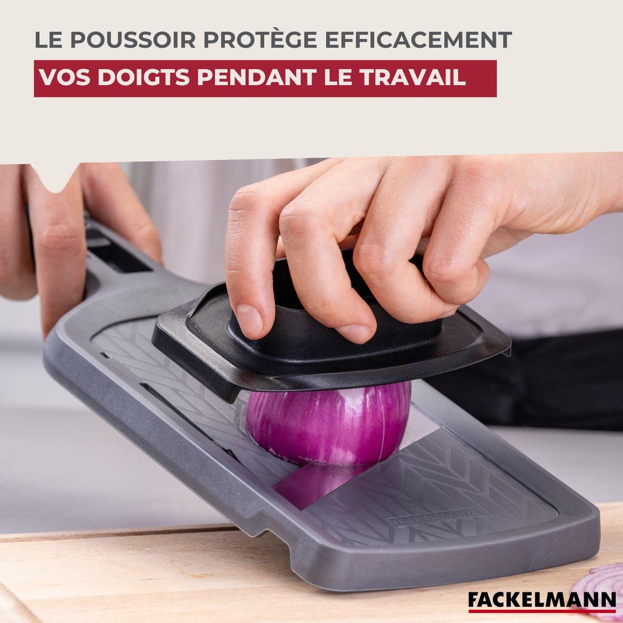 Voir la diapositive 5 : Fackelmann Mandoline réglable 4 hauteurs Fackelmann