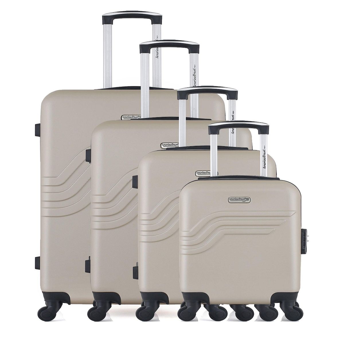 AMERICAN TRAVEL AMERICAN TRAVEL - Set de 4 Valises QUEENS-M 75 cm 4 Roues