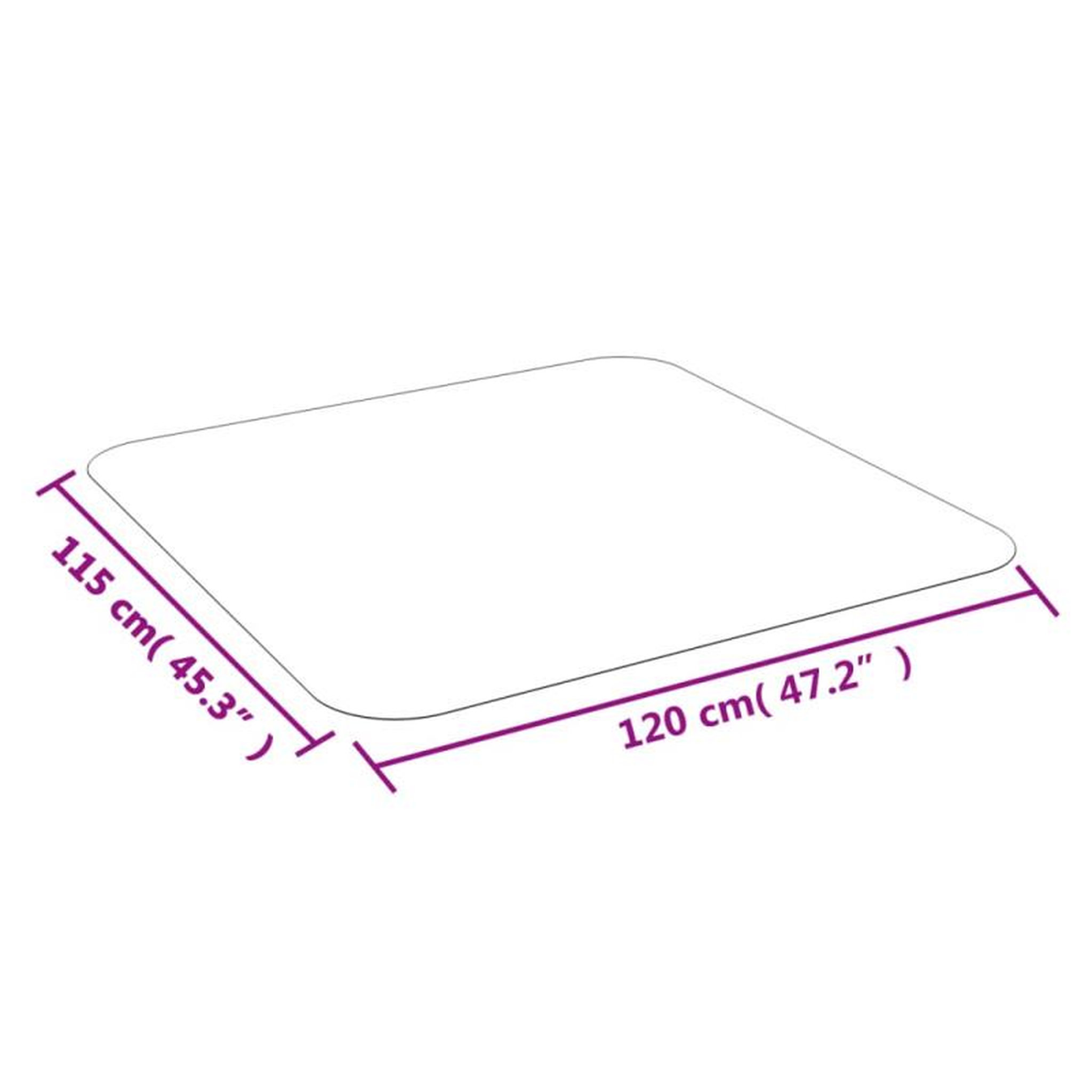 Voir la diapositive 6 : VIDAXL Tapis pour stratifié ou moquette 120x115 cm PVC