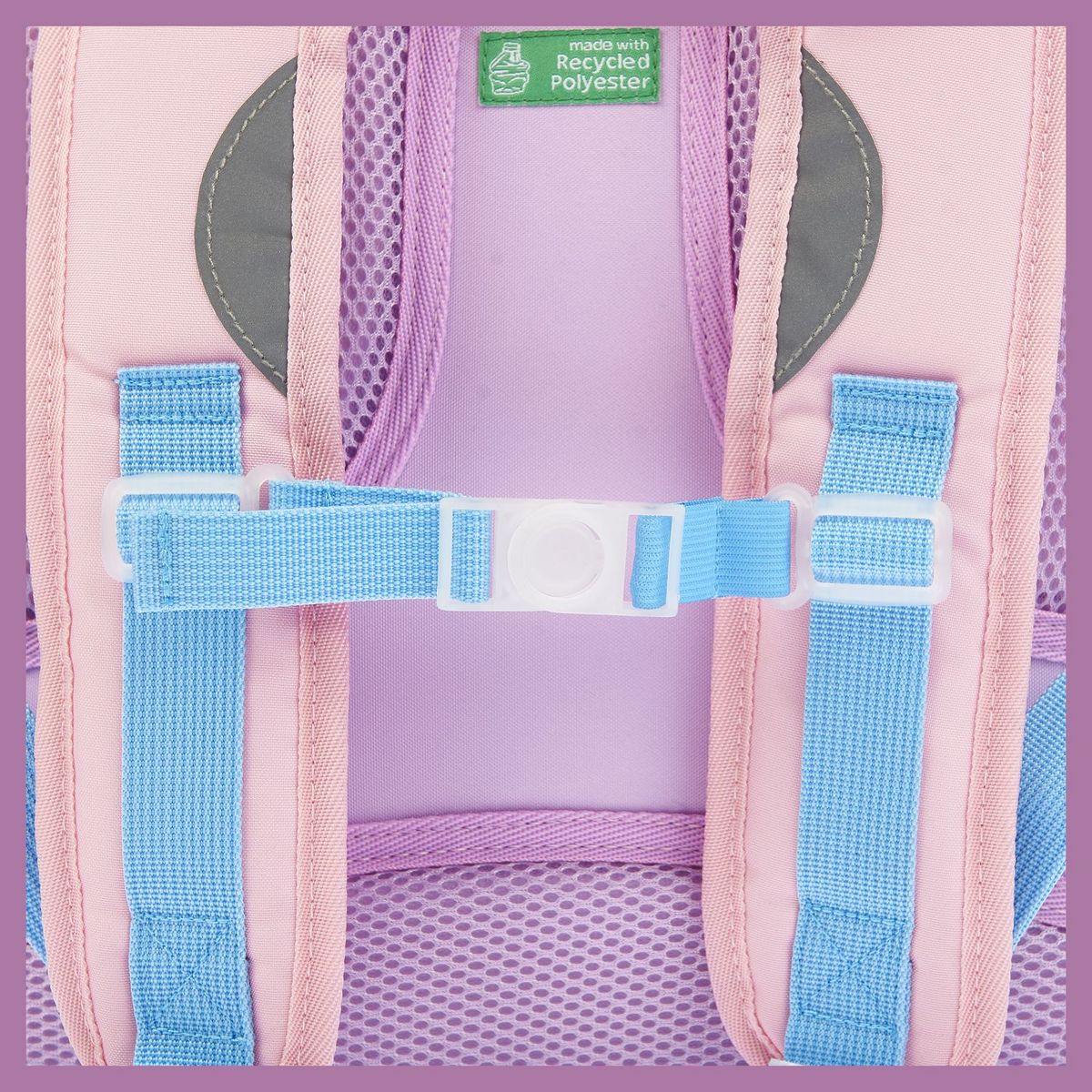 AUCHAN Cartable 36 cm rose LICORNE