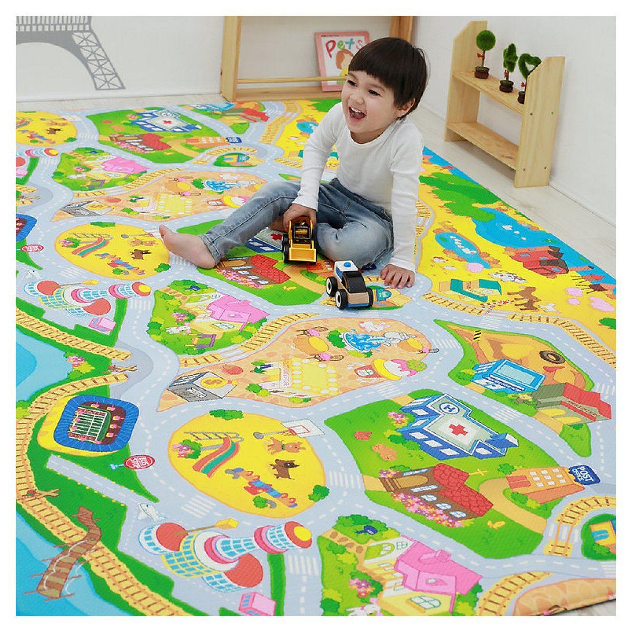Voir la diapositive 3 : DWINGULER Tapis d'éveil multicolore ma ville