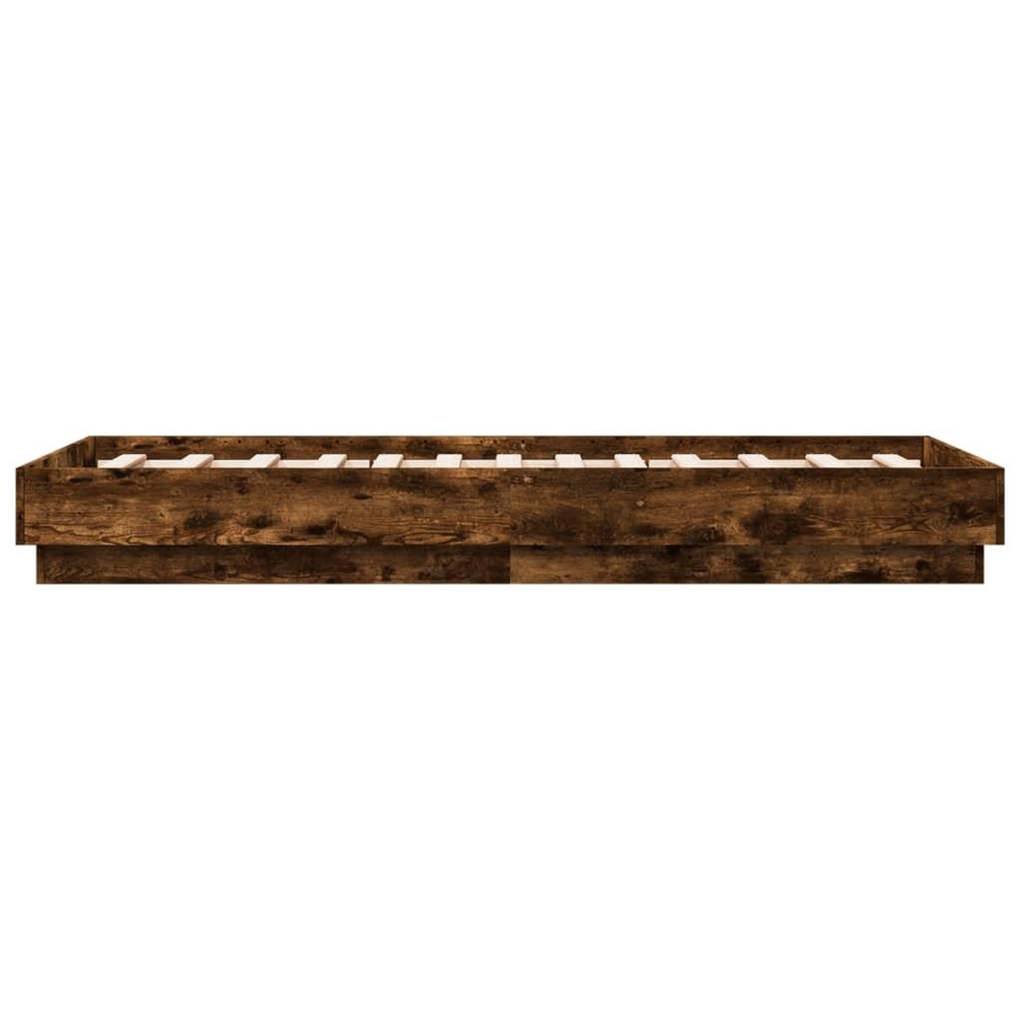 Voir la diapositive 5 : VIDAXL Cadre de lit sans matelas chene fume 75x190cm bois d'ingenierie
