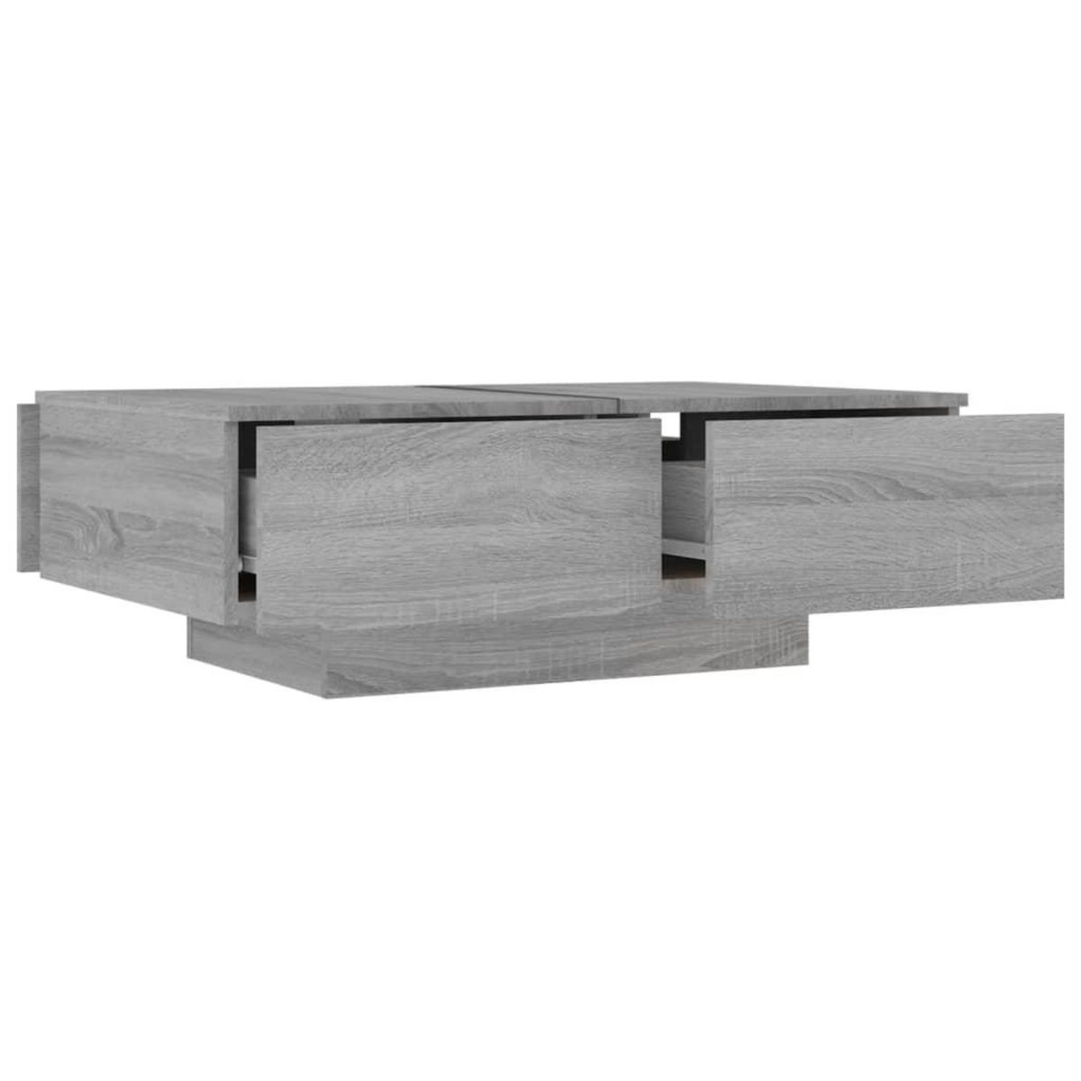 VIDAXL Table basse Sonoma gris 90x60x31 cm Bois d'ingenierie