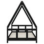 Voir la diapositive 4 : VIDAXL Cadre de lit pour enfants noir 90x190 cm bois de pin massif