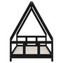 Voir la diapositive 4 : VIDAXL Cadre de lit pour enfants noir 90x190 cm bois de pin massif