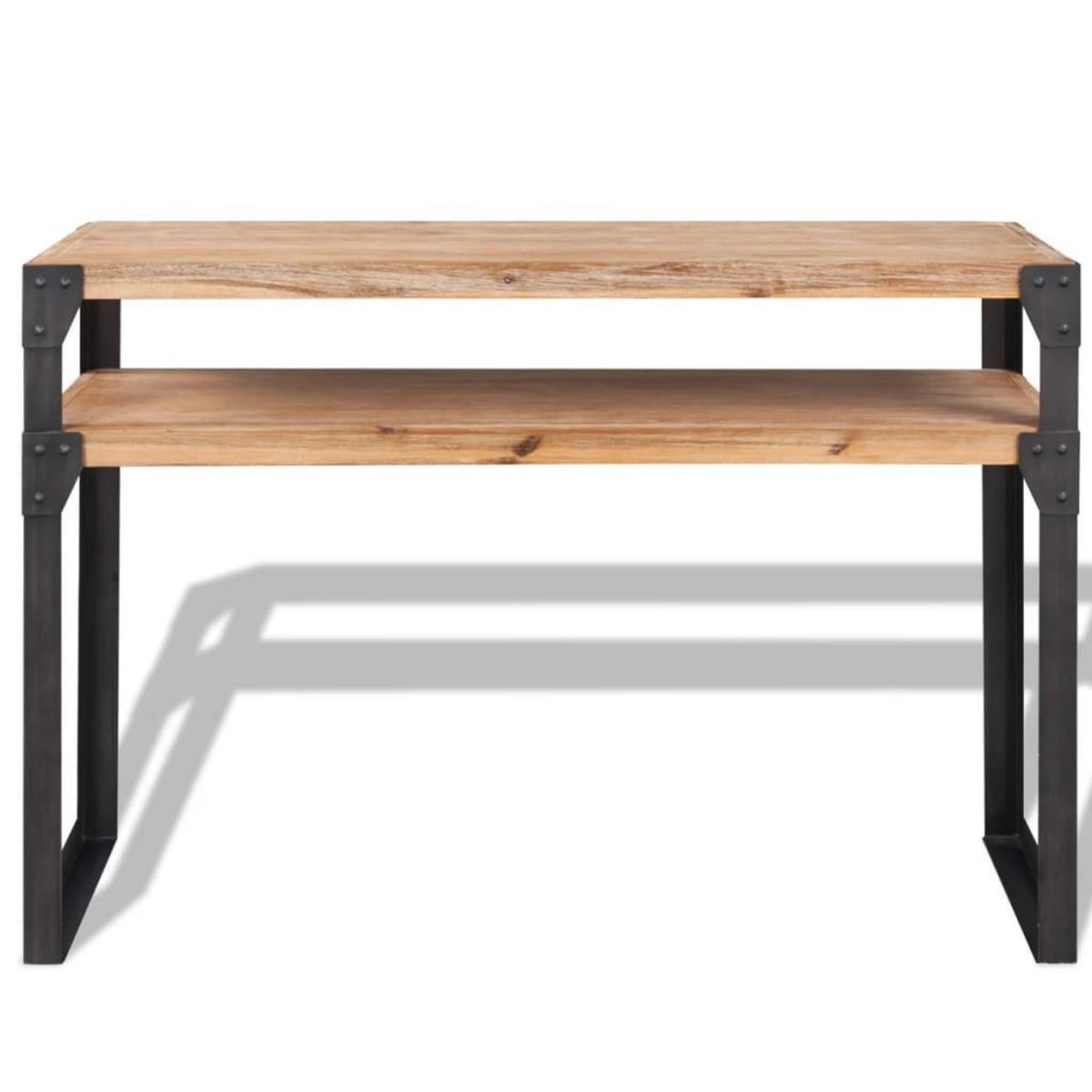 VIDAXL Table console Bois d'acacia massif 120 x 40 x 85 cm