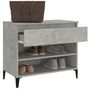 Voir la diapositive 4 : VIDAXL Armoire a chaussures Gris beton 70x36x60 cm Bois d'ingenierie
