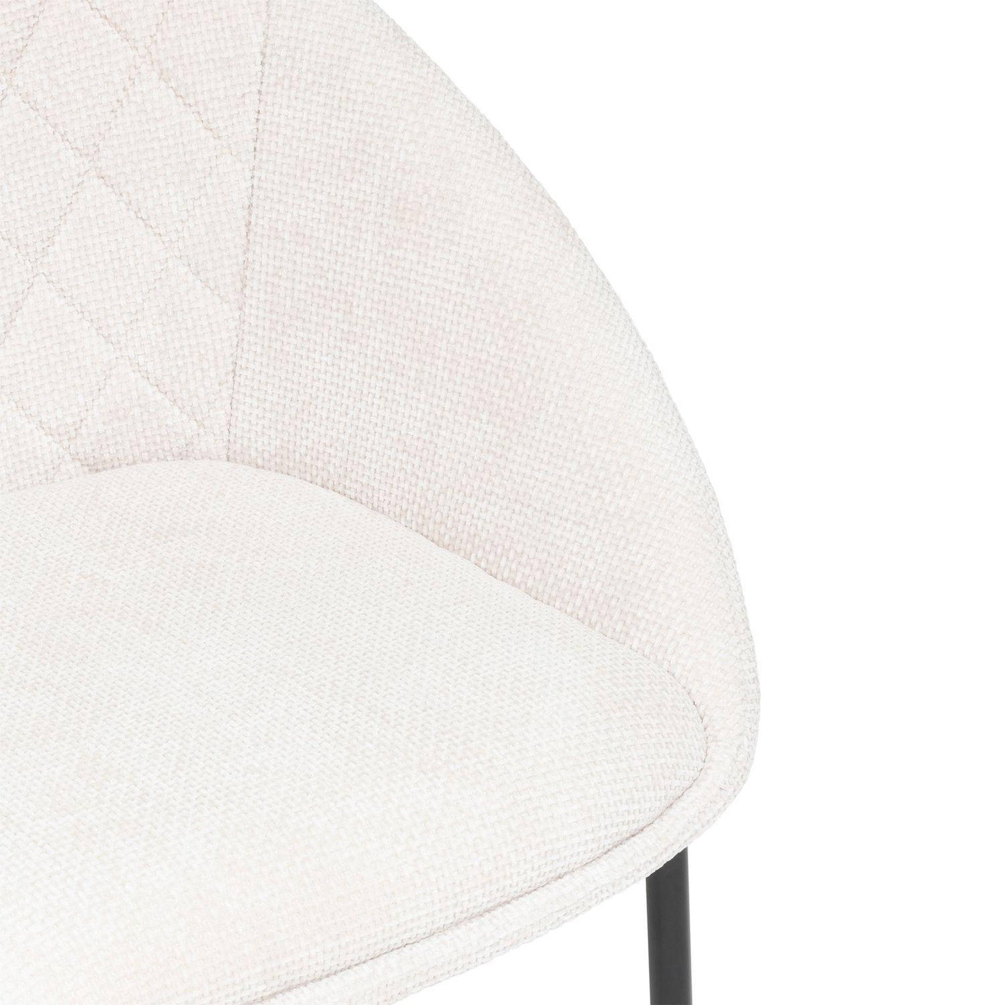 Voir la diapositive 3 : TOILINUX Lot de 2 chaises en tissu chenille seliso