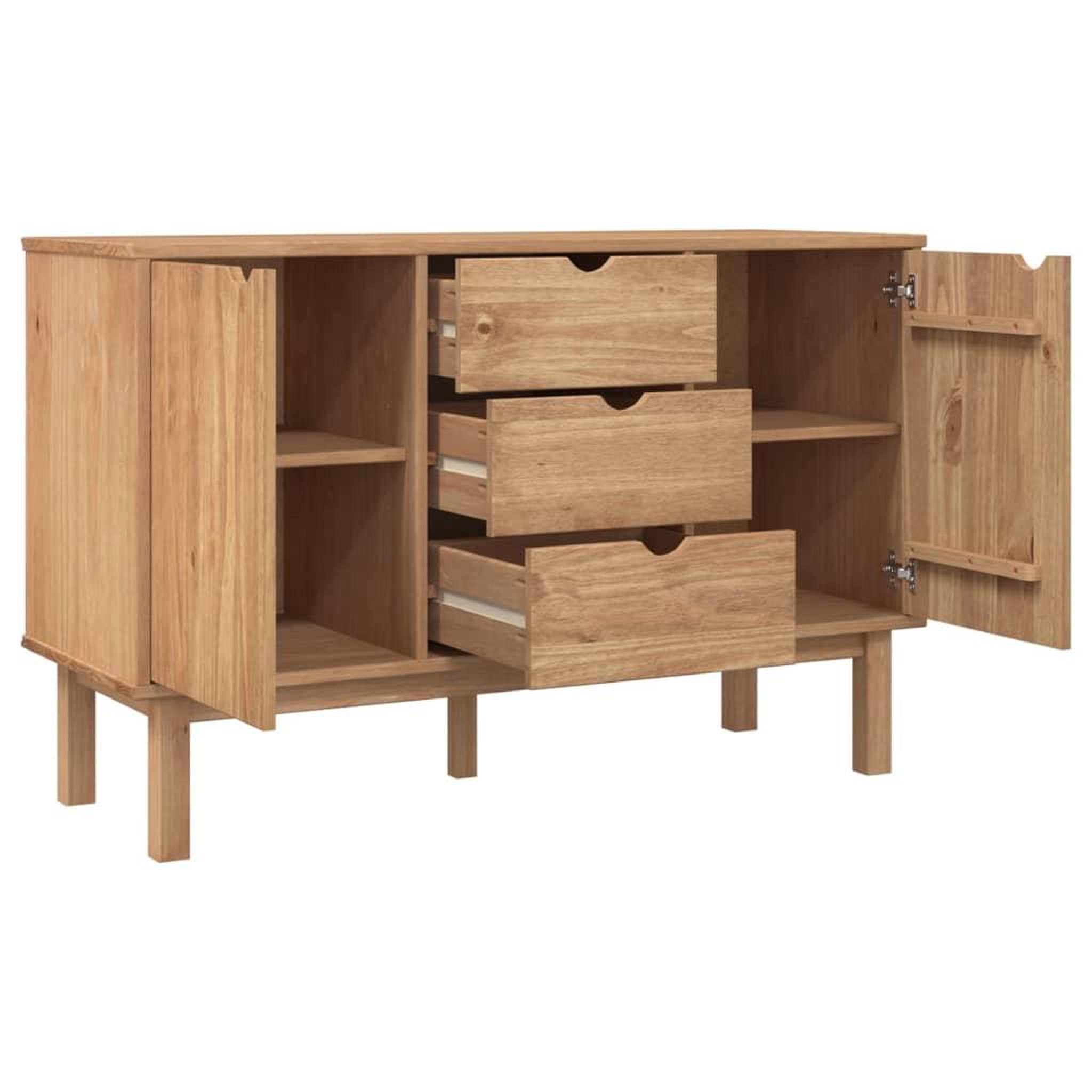 Voir la diapositive 4 : VIDAXL Buffet OTTA 113,5x43x73 cm Bois massif de pin