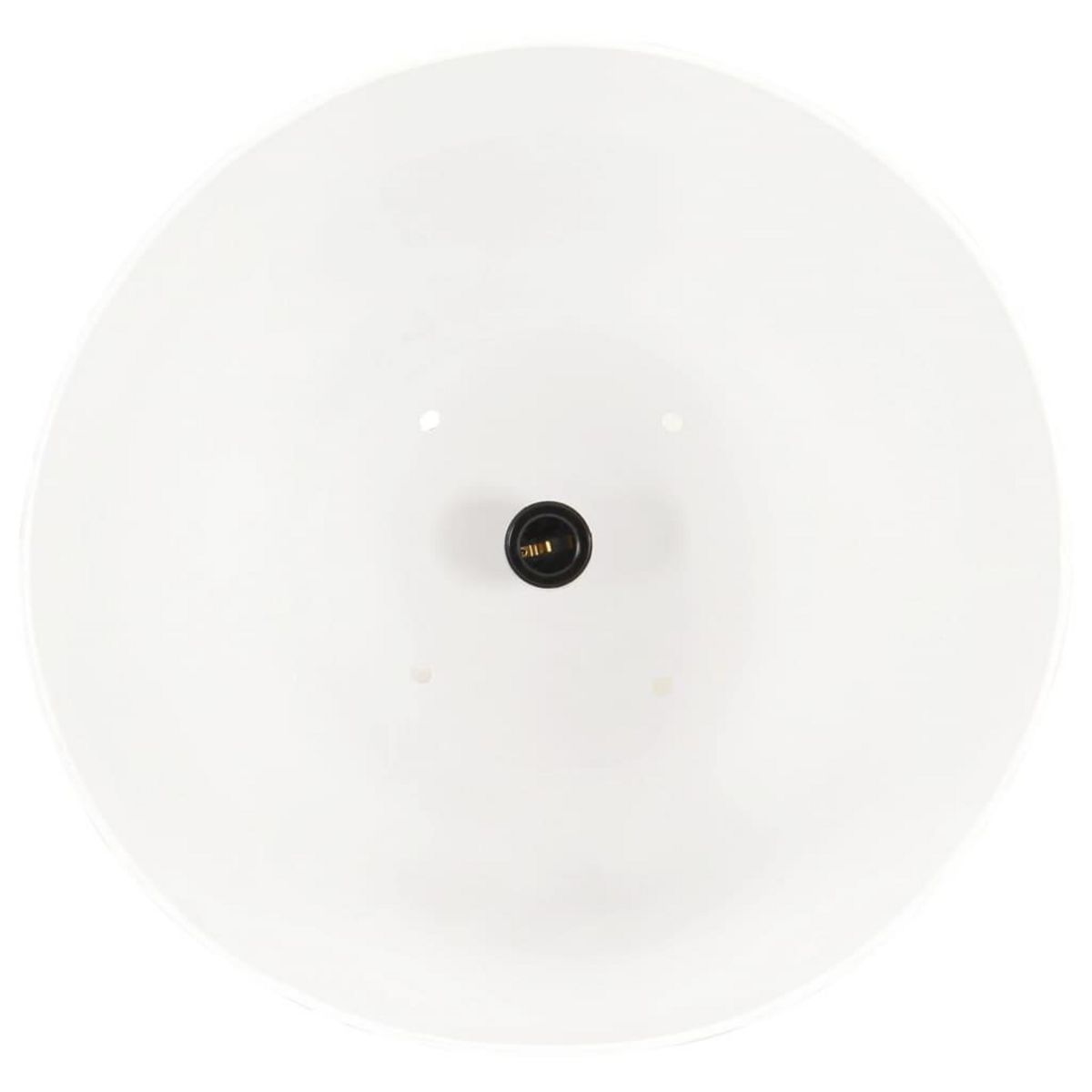 VIDAXL Lampe suspendue industrielle 25 W Blanc Rond 42 cm E27