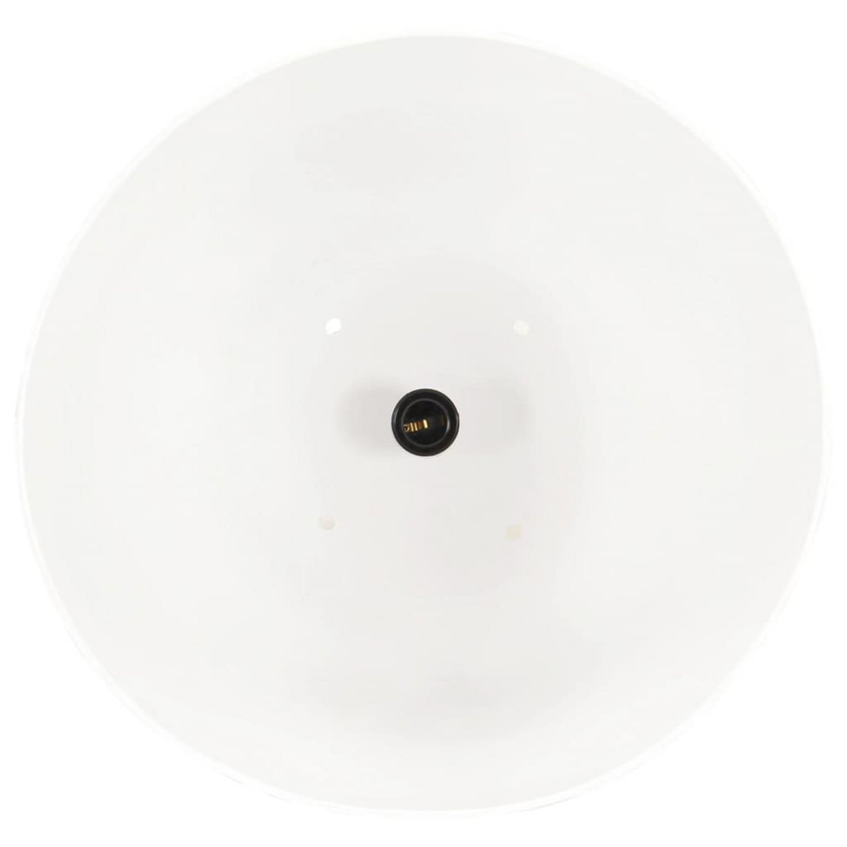VIDAXL Lampe suspendue industrielle 25 W Blanc Rond 42 cm E27