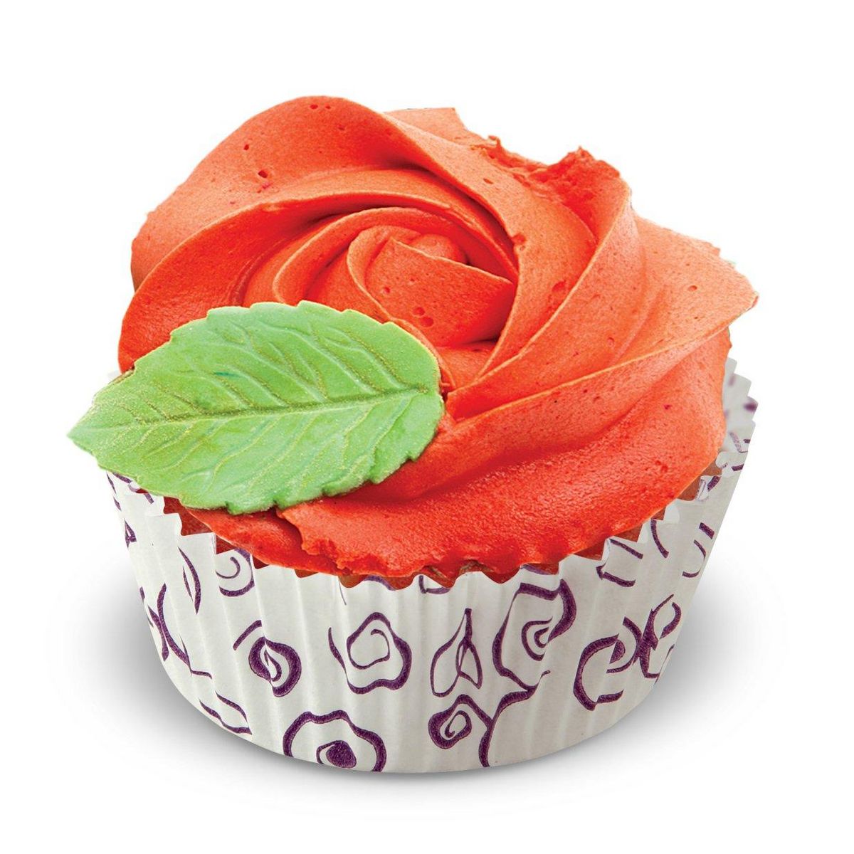 ZENKER Lot de 50 moules à muffins en papier motif fleur violette 7 cm Zenker Smart Pastry