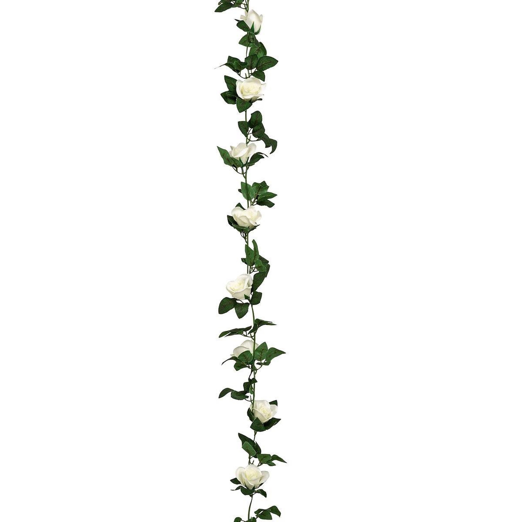 ATMOSPHERA Guirlande artificielle de roses  naki  230cm blanc