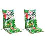 Voir la diapositive 3 : VIDAXL Coussins de chaise a dossier haut lot de 2 multicolore