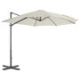 Voir la diapositive 2 : VIDAXL Parasol de jardin avec base portable sable