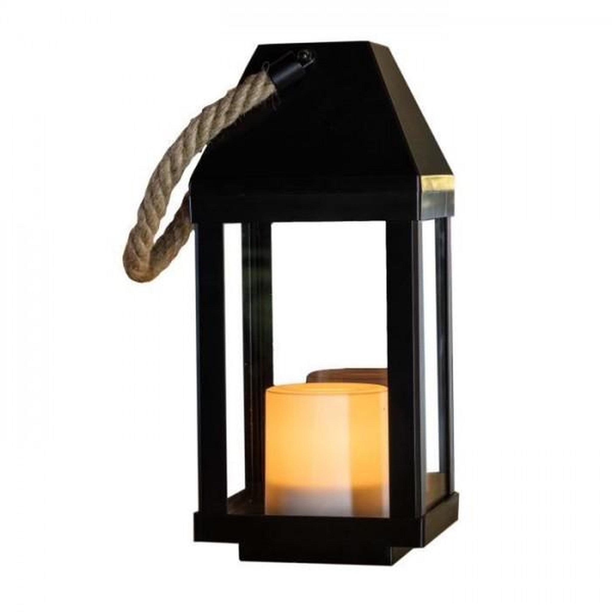 Voir la diapositive 2 : Lumisky Lanterne solaire LED - LUMISKY - Ø13,5x30,2cm - Blanc chaud - Pour l'intérieur et l'extérieur